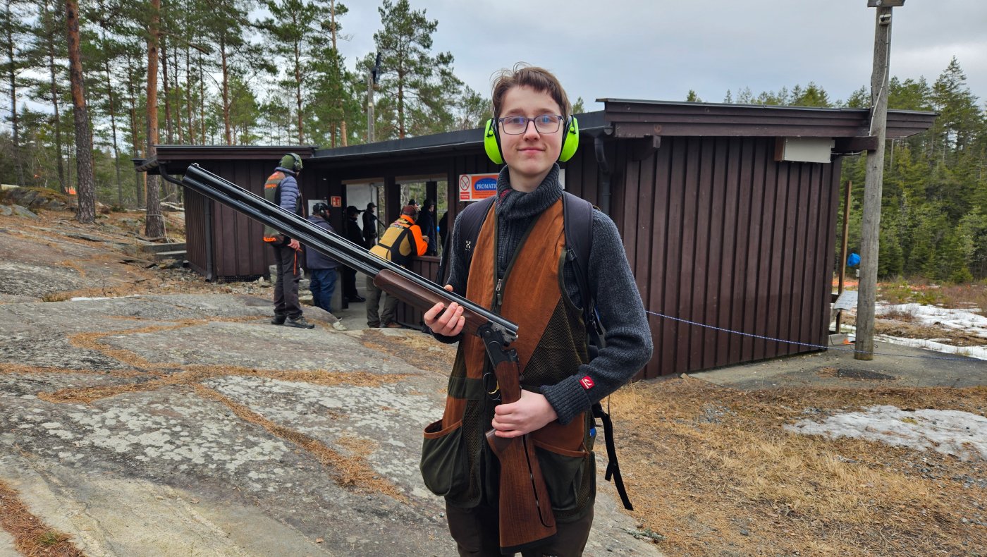 Jaktskytterskolen erfarne trener på haglebane 2 tirsdag 20 mai 2025