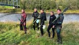 Her er de som deltok aktivt i snorkling og harpunering av oppdrettslaks i Forra.